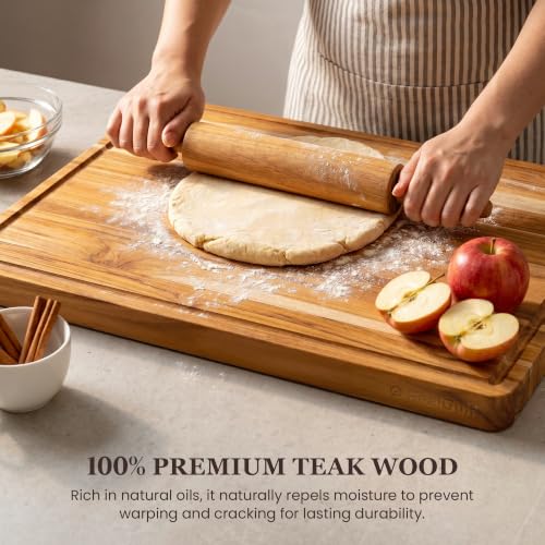 20x15 in Large Teak Cutting Board (20"L x 15"W)