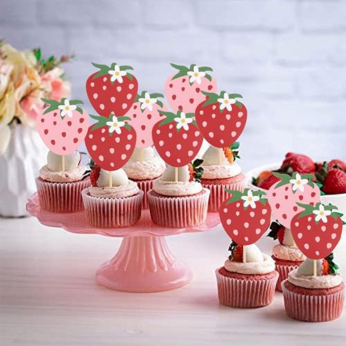 Strawberry First Birthday High Chair Banner