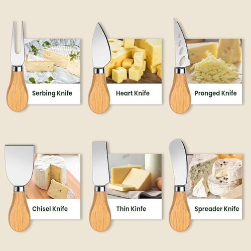 Charcuterie Board Accessories Stainless Steel Cheese Butter Spreader Knives Set