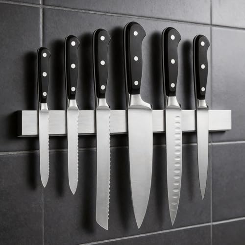 16 Inch Magnetic Knife Strips (16 Inch / Silver)
