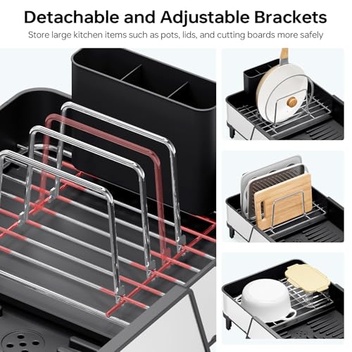 Triple Expandable Dish Drying Rack