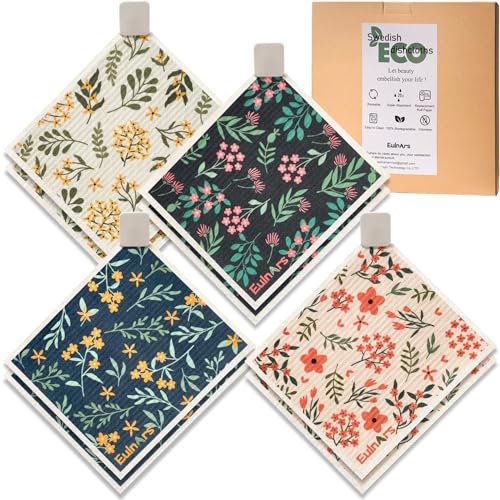 Swedish Dishcloths for Kitchen 8 Pack