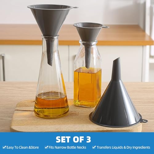 Plastic Kitchen Funnel Set of 3