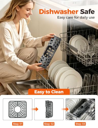 Silicone Sink Protector for Kitchen Sink (12x11 center)
