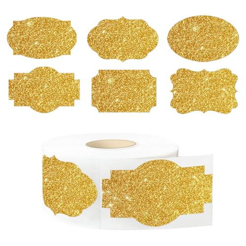 Fancy Shape Stickers Labels for Storage Box or Food Jars Holiday Present Stickers Christmas Gift Tags Stickers