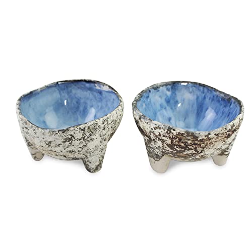 Hand Molded Stoneware Ceramic Conical Shallow Bowl