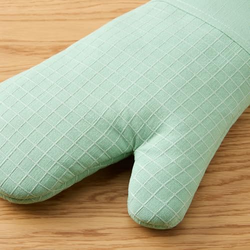 Gourmet Series Gridlines Oven Mitts 2 (Pistachio Green)