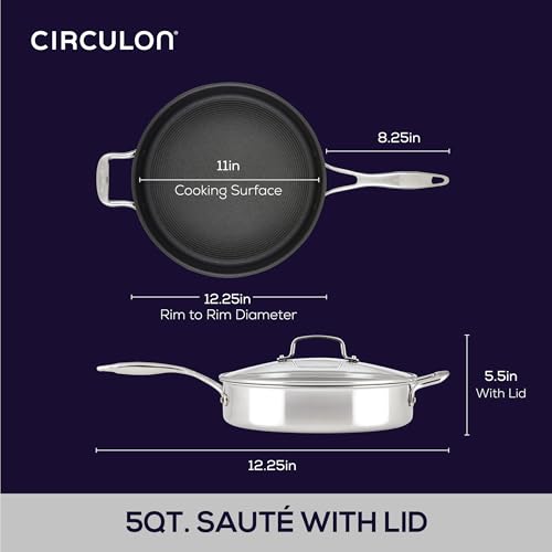 C1 Series Clad ScratchDefense Technology Cookware Nonstick Induction Frying Pans