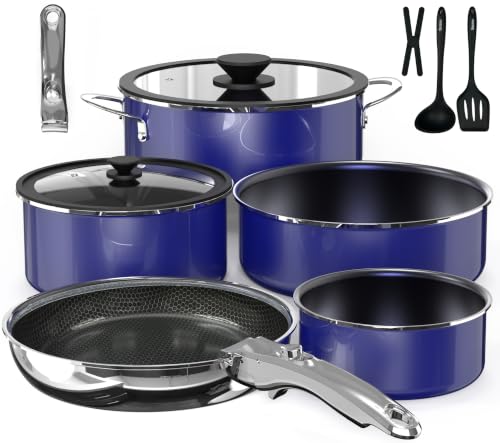 Pro Ceramic Pots and Pans Set & 2026 Upgraded Hybrid 3