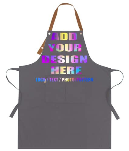 Personalized Custom Aprons Custom Adjustable Kitchen Cooking Aprons Hair Stylist Cafe Work Aprons For Men And Women