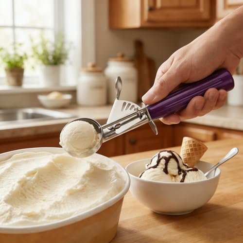 Commercial Restaurant Ice Cream Scoop Disher with Trigger