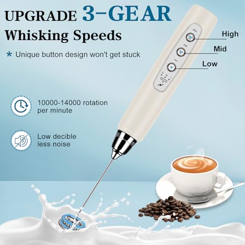 Milk Frother Handheld for Coffee