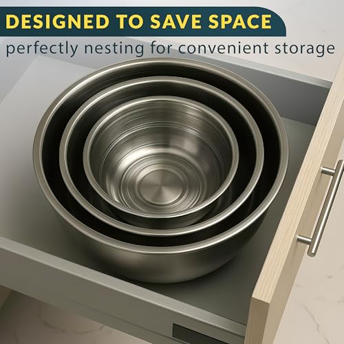 Stainless Steel Mixing Bowls With Lids