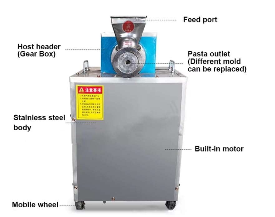 Commercial Pasta Macaroni Maker Pasta Machine Full Automatic Macaronis Spaghetti Production Pasta Making Machine Spaghetti