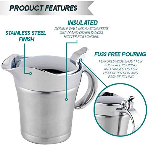 Premium Stainless Steel Gravy Boat