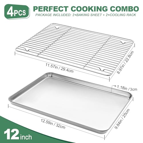 Stainless Steel Baking Sheets with Rack