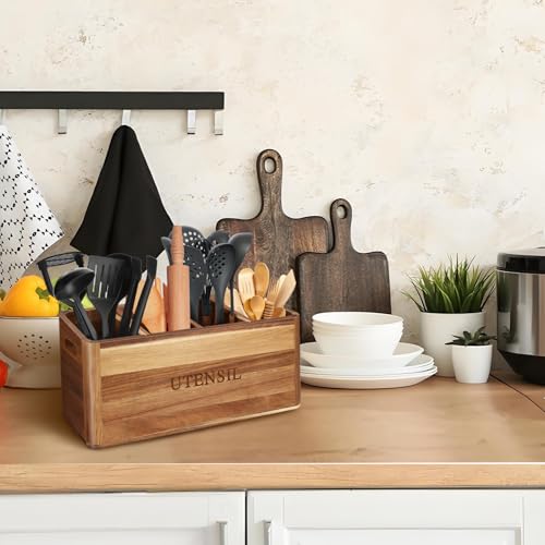 Kitchen Utensil Holder with 4 Compartments