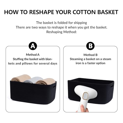 Large Storage Baskets for Shelves
