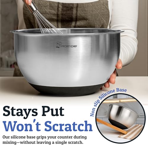 28pc Stainless Steel Mixing Bowls with Lids Set (Black)