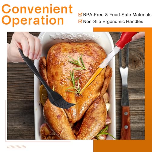 5 Pcs Large Turkey Baster Set for Cooking