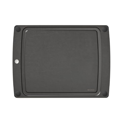 All-In-One Cutting Board with Non-Slip Feet, 17.5" x 13", Slate/Black (17.5"L x 13"W / Slate/Black)