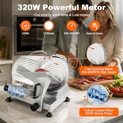 Commercial Meat Slicer (12IN-320W)