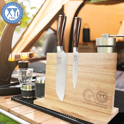 Magnetic Knife Block (light wood color / 11.8*7 inch without board)