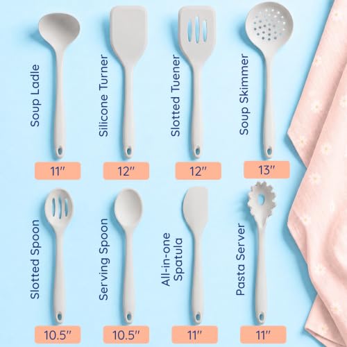 NonToxic Platinum Silicone Utensils (Gray)
