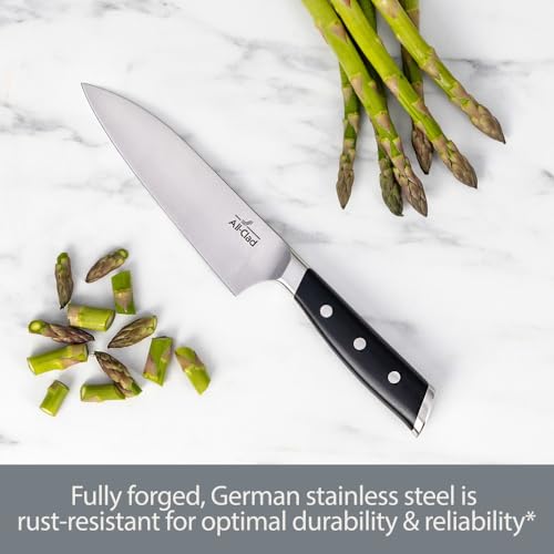 Forged German Stainless Steel Chef's Knife (Silver/Black / 6")