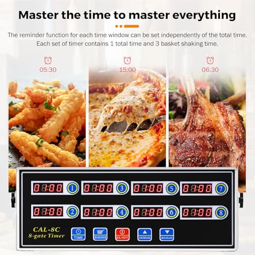 8 Channel Digital Kitchen Timer