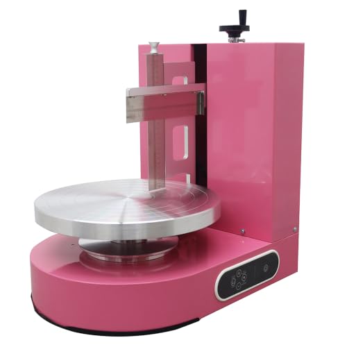 Cake Decorating Coating Machine Cream Spreading Automatic Frosting Turntable with Graduated Scraper 60