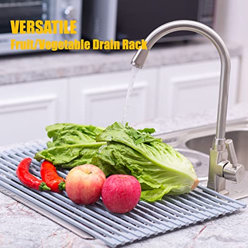 Silicone Coated Stainless Steel Over The Sink Multipurpose Roll