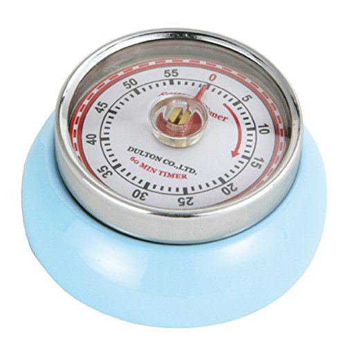 Magnetic Retro Kitchen Timer (Light Blue / 2.75 inch)