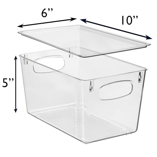 Plastic Storage Bins With lids