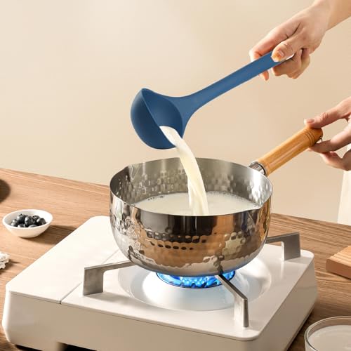 Silicone Kitchen Cooking Utensils Set (Dark Blue)