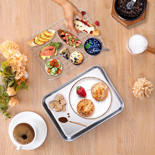 Baking Sheet with Wire Rack Set