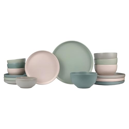 Speckled Stoneware Dinnerware Set for 4