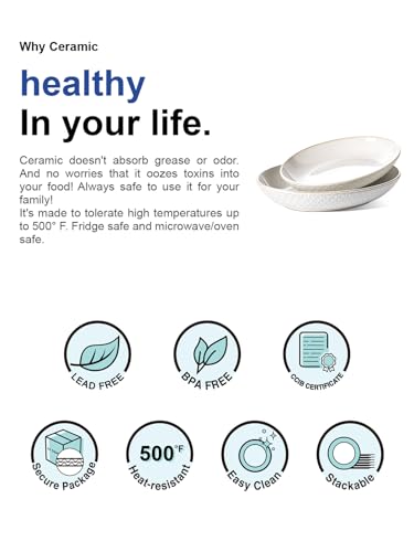 Ceramic Serving Bowls Set of 2