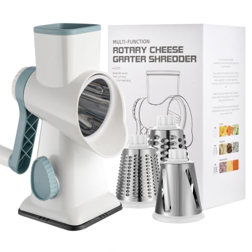 Cheese Grater Hand Crank Rotary Cheese Grater with Handle