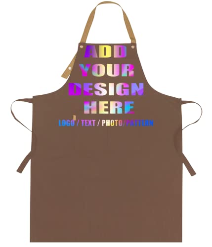 Personalized Custom Aprons Custom Adjustable Kitchen Cooking Aprons Hair Stylist Cafe Work Aprons For Men And Women