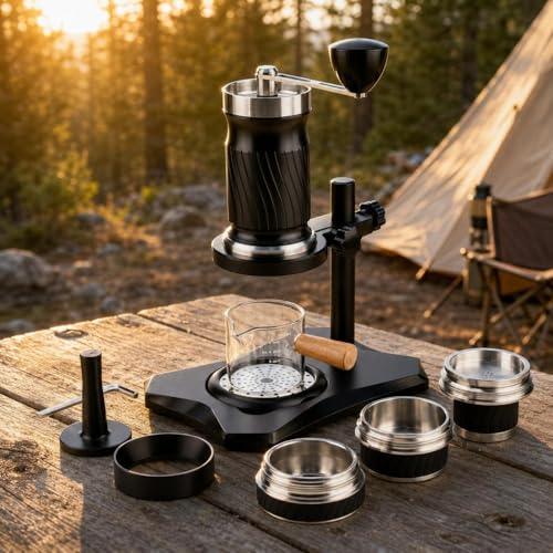 Portable Espresso Machine Manual Espresso Maker Lever Handheld Coffee Brewer With Silicone Seals And Easy Grip Body Suitable for Home Use Office Breaks Travel