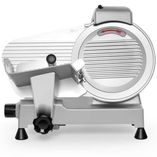 10 inch Commercial Meat Slicer 240W 0 (Silver / 10 inch)