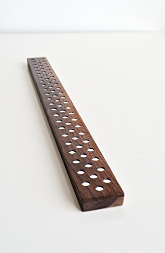 Magnetic Wooden Knife Bar Holder (12 Inch / Walnut)
