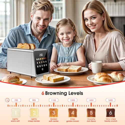 Touch Screen Toaster Wide Slot