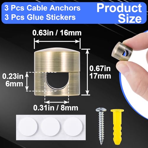 3 Sets Charger Holders for Cords