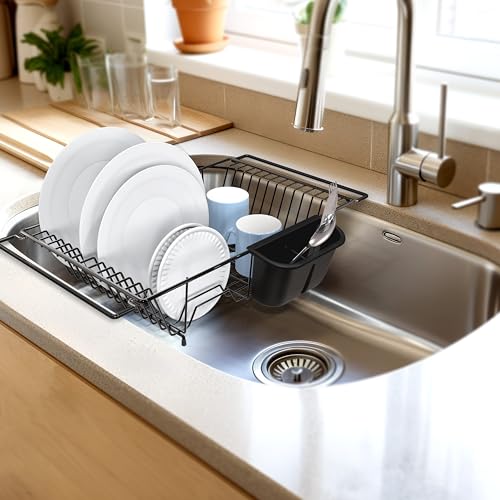 Over Sink Counter Top Dish Drainer Drying Rack
