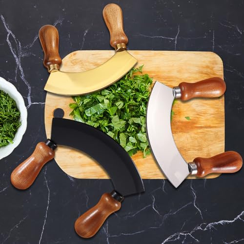 5.4 Inch Stainless Steel Mezzaluna Knife