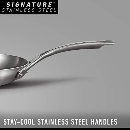 5 Ply Stainless Steel Cookware Set 10 Piece Includes Frying Pans (10-Piece Set)
