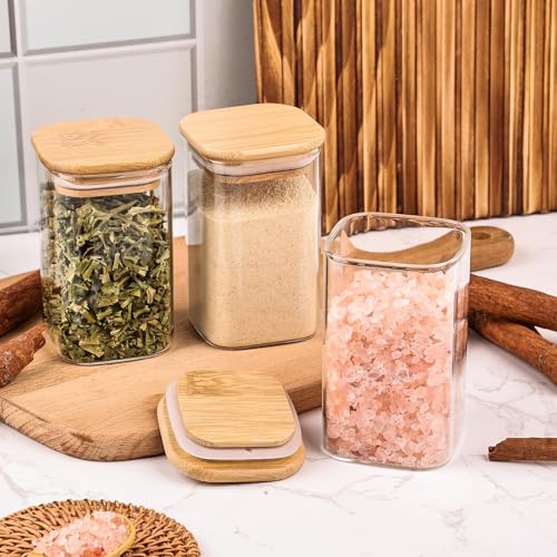 Glass Jars with Bamboo Lid