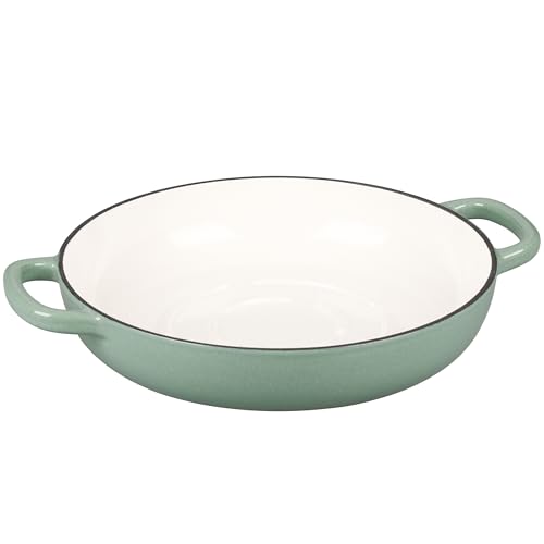 Enameled Cast Iron Dutch Oven Pot with Lid (Sage Green)